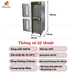 Lò sấy thực phẩm Septree 32 tầng ST-32