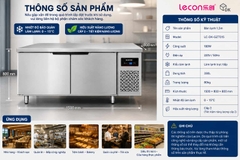 Bàn Lạnh 2 cánh Lecon 1,5m