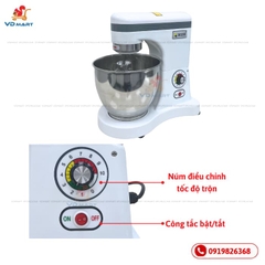 Máy đánh trứng nhồi bột Mixer 7l B7