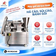 Máy gói và tạo hình sùi cảo, há cảo, bánh gối tự động S100