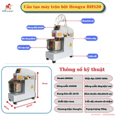 Máy Trộn Bột Công Nghiệp Hengyu BHS20 20 Lít