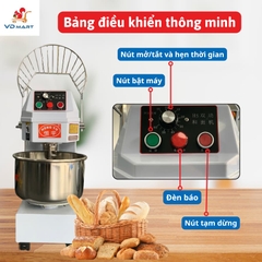 Máy trộn bột công nghiệp HENGYU HS10 | Hẹn giờ |-10lit