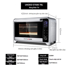Lò nướng UKOEO 75l E7500
