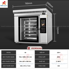 Lò nướng xoay 5 khay UKOEO 6A