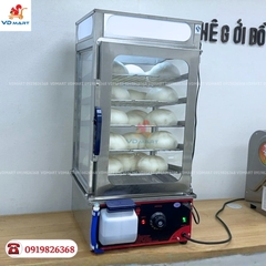 Tủ trưng bày giữ nóng bánh bao mini 5 tầng chính hãng giá rẻ