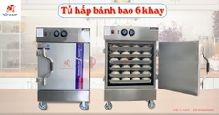 Tủ hấp bánh bao 6 khay chính hãng giá rẻ