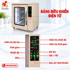 Tủ Ủ Bột 6 Tầng Ukoeo F110s