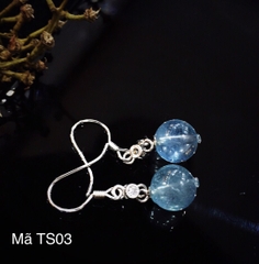 Khuyên Tai Tú Cầu Aquamarine