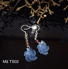 Khuyên Tai Sao Biển Aquamarine