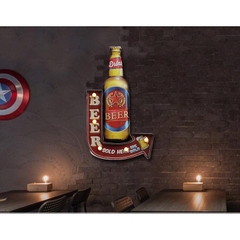 TRANG TRÍ VINTAGE-BẢNG ĐÈN DECOR BEER BOTTLE