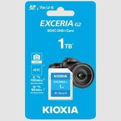 Thẻ nhớ SDXC KIOXIA EXCERIA 1TB C10 UHS-I U3 V30 A1 upto 100MB/s