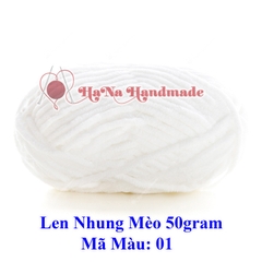 Len nhung mèo 3.5mm cuộn 50gram