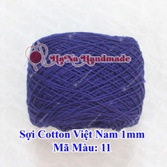 Sợi cotton Việt Nam (1mm) - màu trơn 01-46