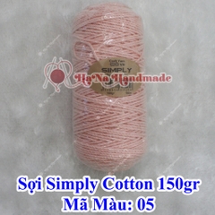 Sợi simply cotton 30k/cuộn/150gram
