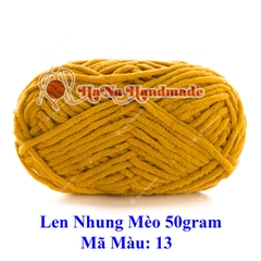 Len nhung mèo 3.5mm cuộn 50gram