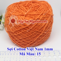 Sợi cotton Việt Nam (1mm) - màu trơn 01-46