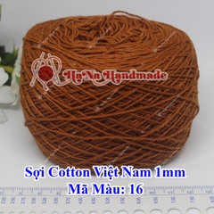 Sợi cotton Việt Nam (1mm) - màu trơn 01-46