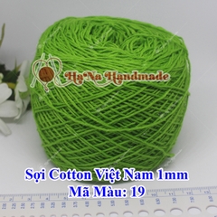 Sợi cotton Việt Nam (1mm) - màu trơn 01-46