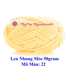 Len nhung mèo 3.5mm cuộn 50gram