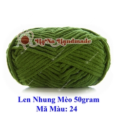Len nhung mèo 3.5mm cuộn 50gram