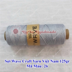 Sợi Wave Craft Yarn Việt Nam 125g móc túi mũ