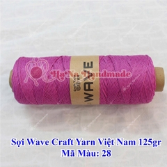 Sợi Wave Craft Yarn Việt Nam 125g móc túi mũ