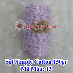 Sợi simply cotton 30k/cuộn/150gram