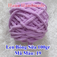 Len Bông Sữa / Len nhung đũa 90-95g (25k/cuộn)