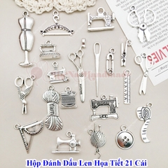 Hộp đánh dấu len họa tiết 21 mẫu