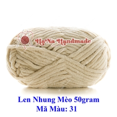 Len nhung mèo 3.5mm cuộn 50gram