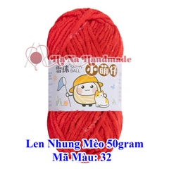 Len nhung mèo 3.5mm cuộn 50gram