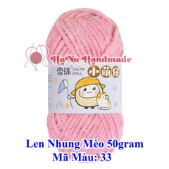 Len nhung mèo 3.5mm cuộn 50gram