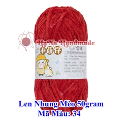 Len nhung mèo 3.5mm cuộn 50gram