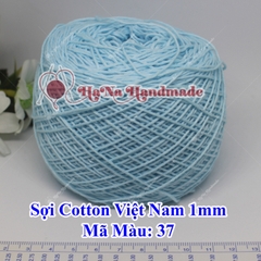 Sợi cotton Việt Nam (1mm) - màu trơn 01-46