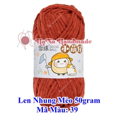 Len nhung mèo 3.5mm cuộn 50gram