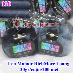 Len Mohair Richmore loang 205k/ cuộn 20gram ~ 200 mét