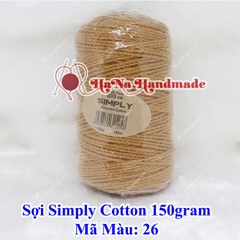 Sợi simply cotton 30k/cuộn/150gram