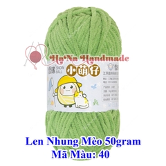 Len nhung mèo 3.5mm cuộn 50gram