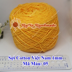 Sợi cotton Việt Nam (1mm) - màu trơn 01-46