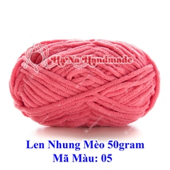 Len nhung mèo 3.5mm cuộn 50gram