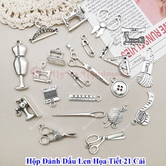 Hộp đánh dấu len họa tiết 21 mẫu