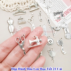 Hộp đánh dấu len họa tiết 21 mẫu