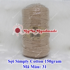 Sợi simply cotton 30k/cuộn/150gram
