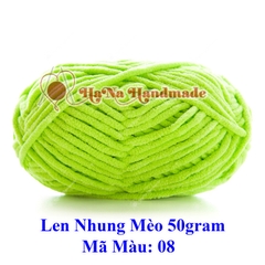 Len nhung mèo 3.5mm cuộn 50gram