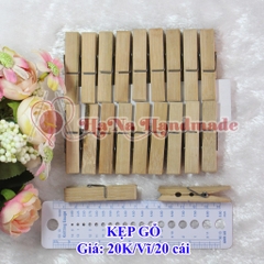 Kẹp Gỗ (20k/vĩ/20/cái) handmade