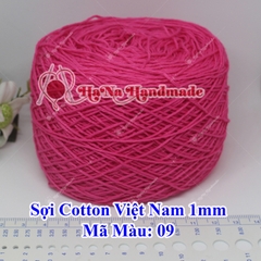 Sợi cotton Việt Nam (1mm) - màu trơn 01-46