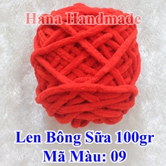 Len Bông Sữa / Len nhung đũa 90-95g (25k/cuộn)