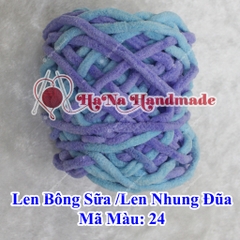 Len Bông Sữa / Len nhung đũa 90-95g (25k/cuộn)