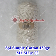 Sợi simply cotton 30k/cuộn/150gram