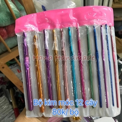 Bộ kim móc nhôm 12 cây